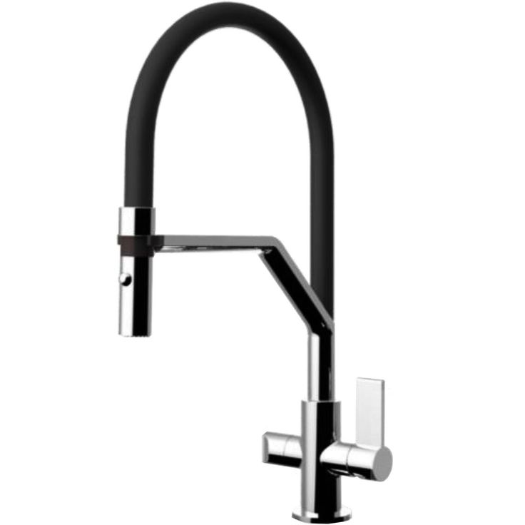 Keittiöhana Franke Neptune Swivel Spout Semi-Pro, taittuvalla juoksuputkella, APK-liitännällä, kromi