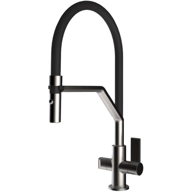 Keittiöhana Franke HS Neptune Swivel Spout Semi-Pro, taittuvalla juoksuputkella, APK-liitännällä, rst