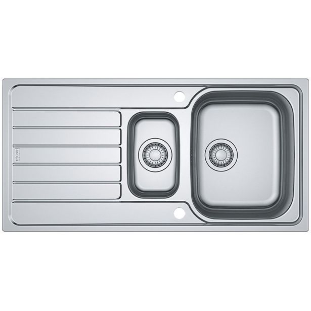 Keittiöallas Franke Spark SKX 651, 1,5-altainen, laskutasolla, 1000x500mm, ruostumaton teräs