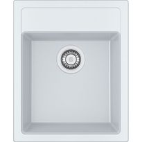 Keittiöallas Franke Sirius SID 610-40 430x530mm Tectonite valkoinen hanalipalla