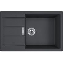 Keittiöallas Franke Sirius S2D 611-78 XL, 890x525mm, komposiitti, musta