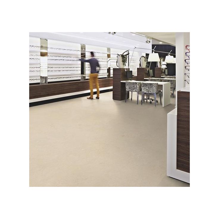 Linoleumilaatta Forbo Marmoleum Click Cloudy Sand, 30x30cm, harmaa beige