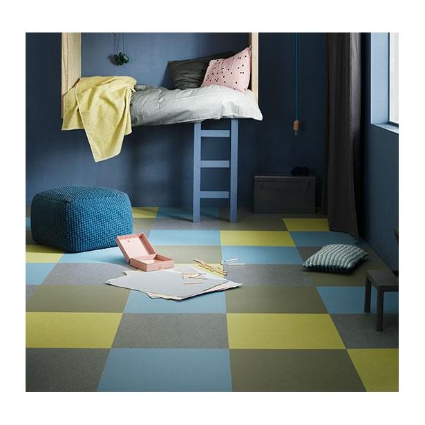 Linoleumilaatta Forbo Marmoleum Click Eternity, 30x30cm, keskiharmaa