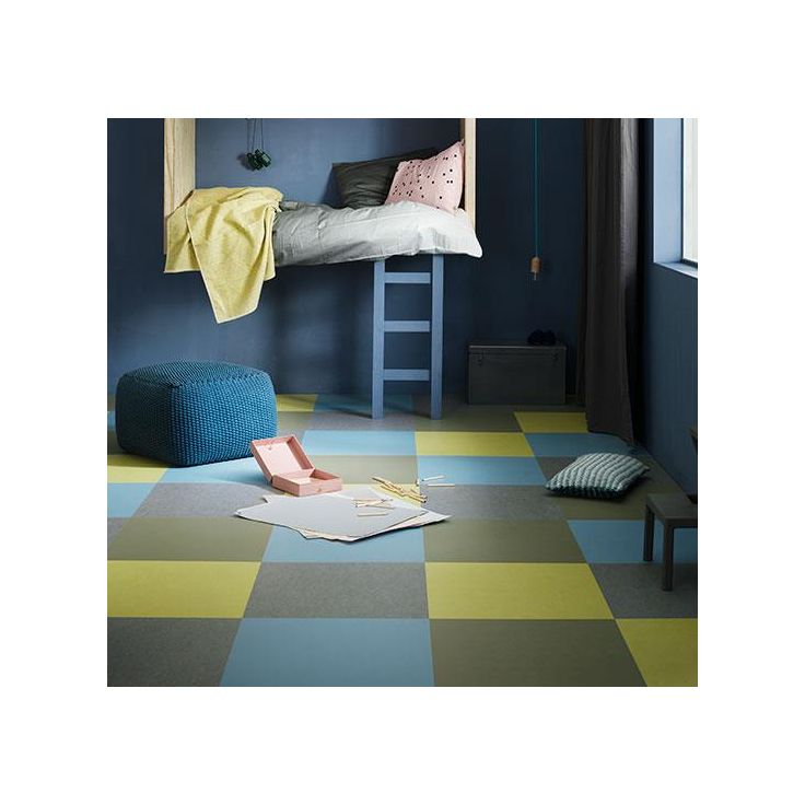 Linoleumilaatta Forbo Marmoleum Click Eternity, 30x30cm, keskiharmaa