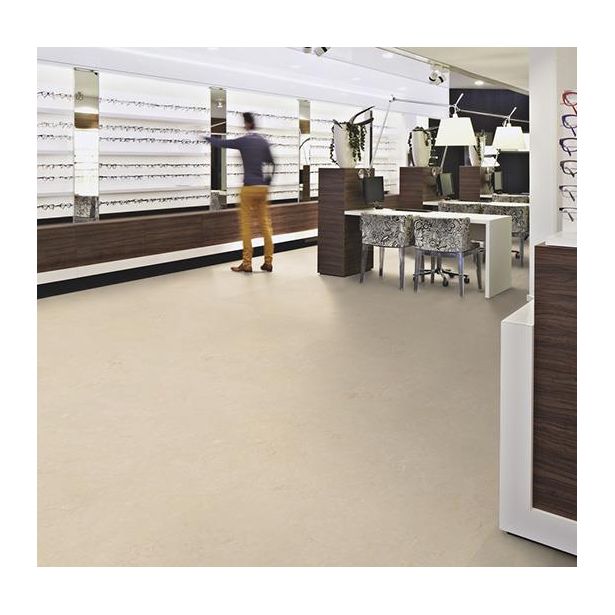 Linoleumilaatta Forbo Marmoleum Click Cloudy Sand, 30x60cm, harmaa beige