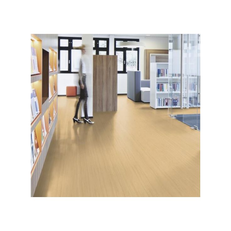 Linoleumilaatta Forbo Marmoleum Click Pacific Beaches, 30x90cm, beige puu