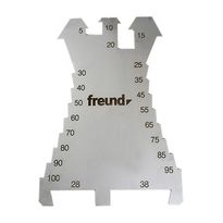 Merkintälevy Freund, ruostumaton teräs