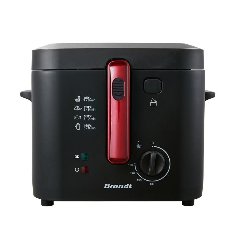 Friteerauskeitin Brandt FRI25R2, 1600W, 2,5 l, musta