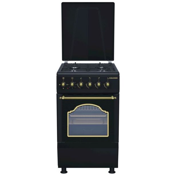 Kaasuliesi Schlosser FS5403MAZC sähköuunilla, 50 cm, antrasiitti