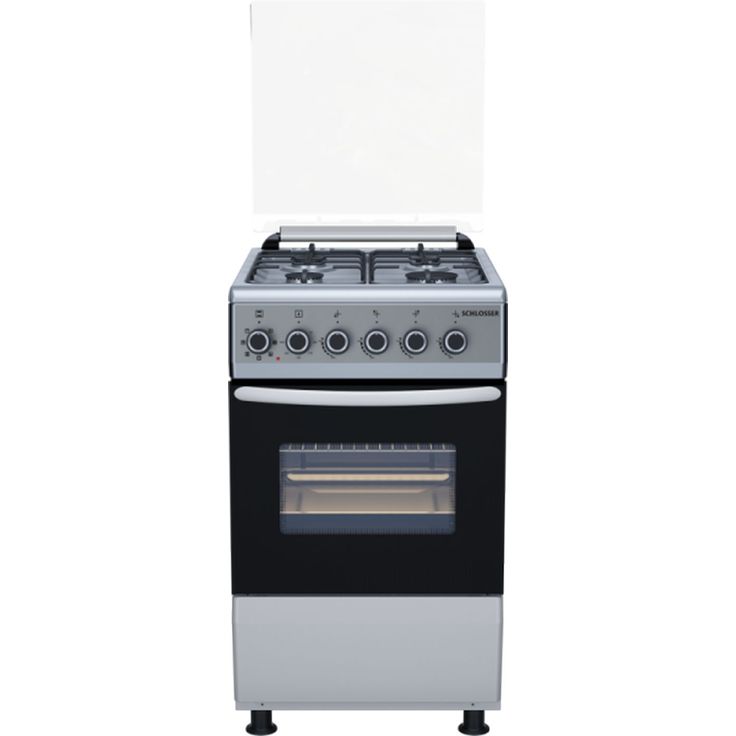 Kaasuliesi Schlosser FS5406GAZM sähköuunilla 50 cm teräs