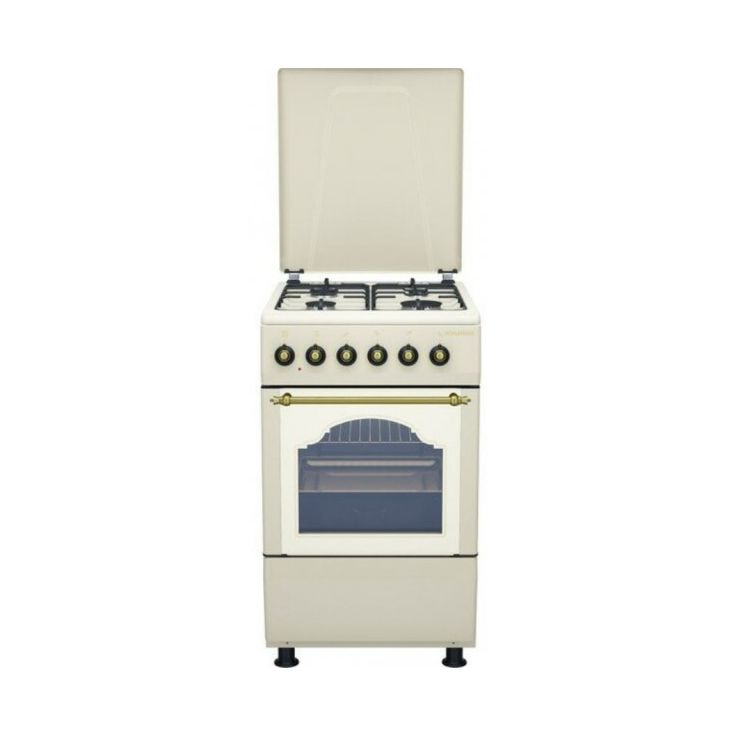 Kaasuliesi Schlosser FS5406MAZCR sähköuunilla, 50cm, beige
