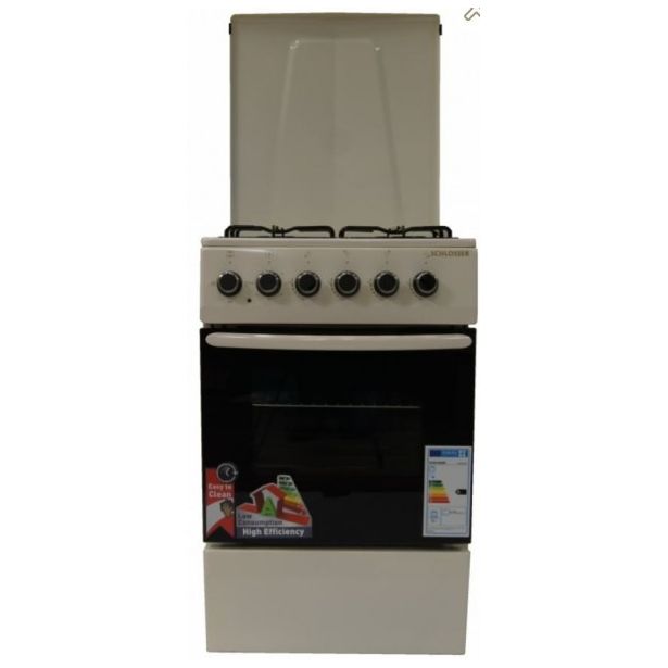 Kaasuliesi Schlosser FS5406MAZC sähköuunilla, 50cm, beige