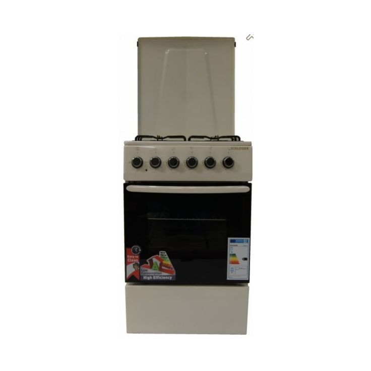 Kaasuliesi Schlosser FS5406MAZC sähköuunilla, 50cm, beige
