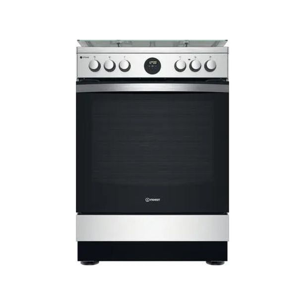 Kaasuliesi Indesit FSG52020FX sähköuunilla 60 cm teräs