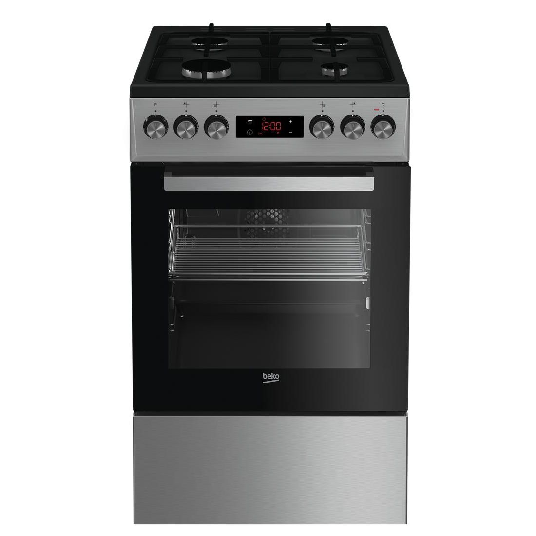 Kaasuliesi sähköuunilla Beko FSM52331DXDT, 50cm, musta
