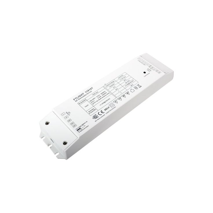 LED-vakiojännitelähde FTLIGHT Perfect RF, 24V, 75W, 3,12A, 4-kanavainen, himmennettävä, IP20