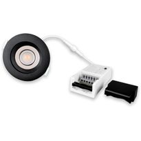 LED-alasvalo FTLIGHT Salla, 8W, 720lm, 3000–4000K, valintakytkimellä, 38°, IP44, himmennettävä, suunnattava