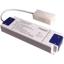 LED-vakiojännitelähde FTLIGHT, 12V, 50W, Triac-himmennettävä, IP20, kytkentäboksilla