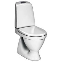WC-istuin Nautic 1500 Hygienic Flush, kaksoishuuhtelu 4/2,5l, S-lukko, avoin huuhtelukaulus, soft closing kansi