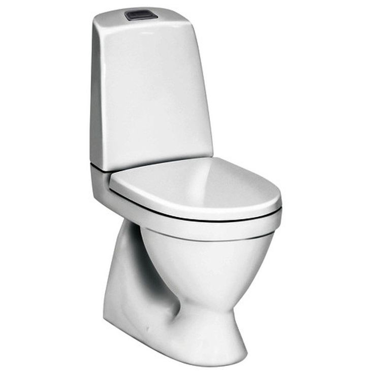 WC-istuin Nautic 1500 Hygienic Flush, kaksoishuuhtelu 4/2,5l, S-lukko, avoin huuhtelukaulus, soft closing kansi
