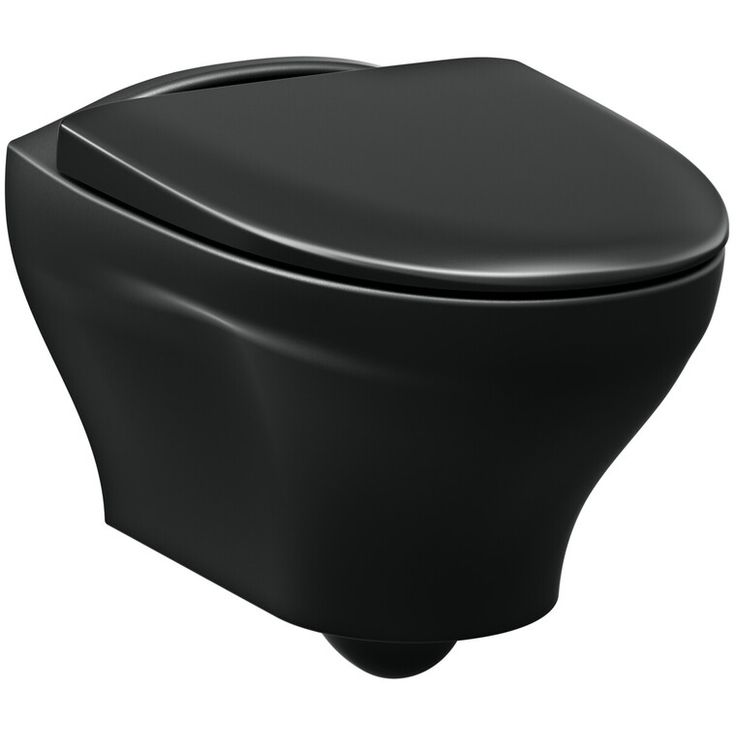 Seinä-WC-istuin Gustavsberg Estetic 8330 WWC C+, mattamusta