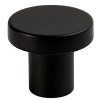 Nuppi Gustavsberg K6 kalusteisiin tai seinälle, Ø27mm, musta