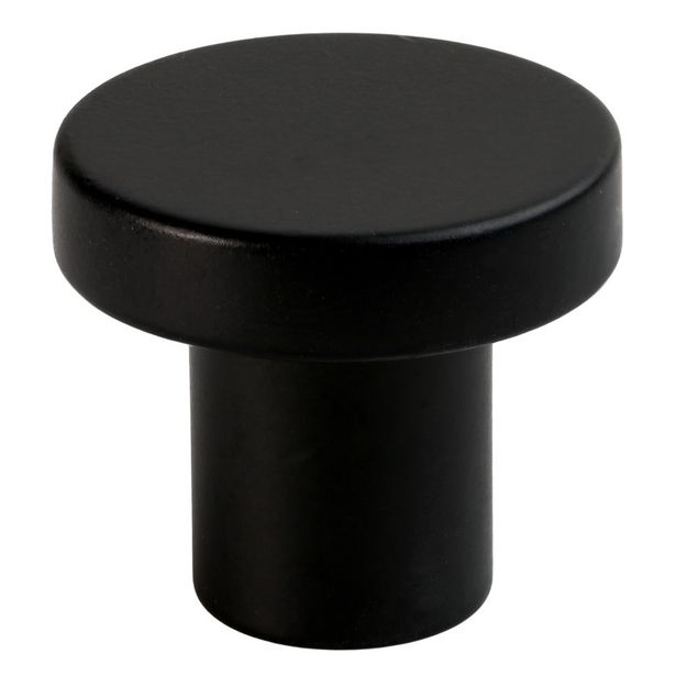 Nuppi Gustavsberg K6 kalusteisiin tai seinälle, Ø27mm, musta