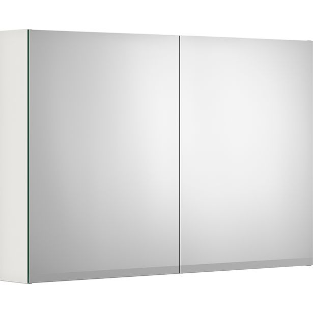 Peilikaappi Gustavsberg Artic, 100 cm, LED-valolla, valkoinen