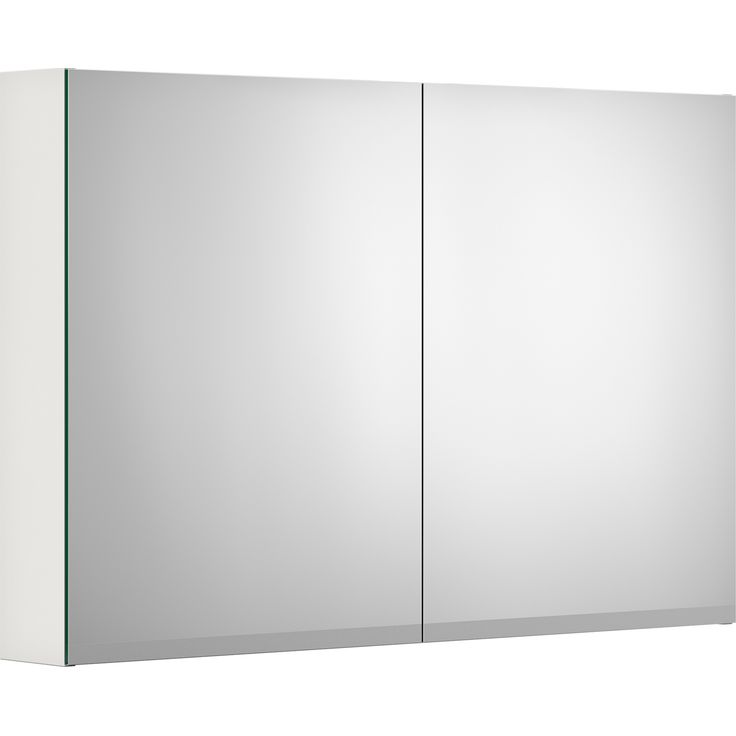 Peilikaappi Gustavsberg Artic, 100 cm, LED-valolla, valkoinen