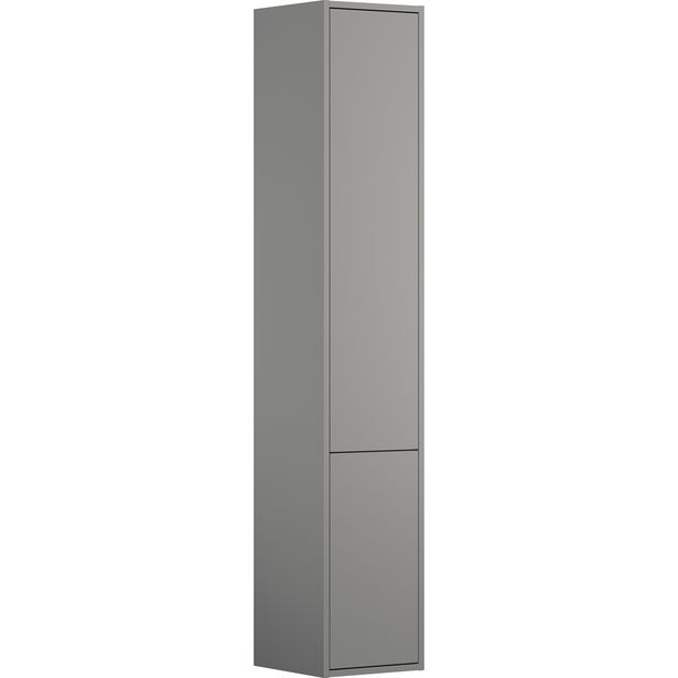 Korkea kaappi Gustavsberg Artic, 1650x300 mm, tuhkanharmaa