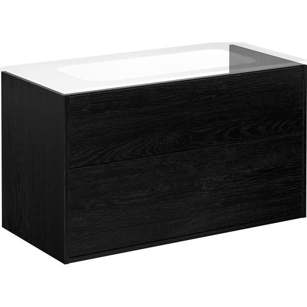 Allaskaappi Gustavsberg Artic, 1000x465 mm, musta saarni