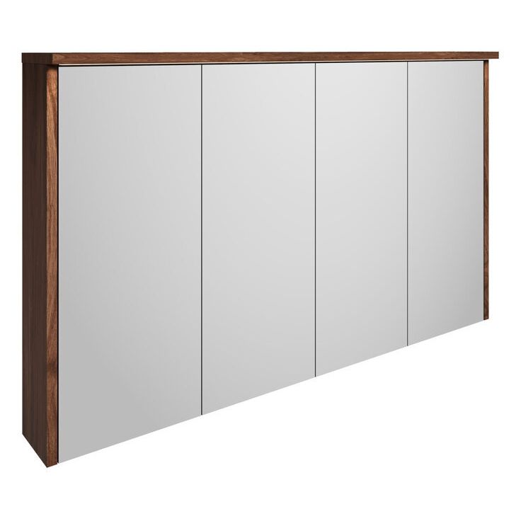 Peilikaappi LED-valolla Gustavsberg Ducentic, ruskea tammi, 120cm