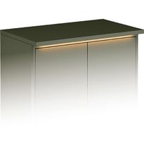 Kylpyhuoneen kaapin pöytälevy Gustavsberg Graphic, 60×36cm, LED-valaistuksella, MDF-levy, vihreä 