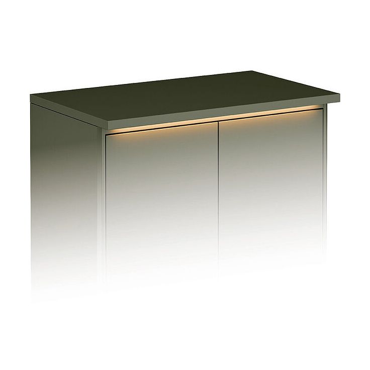 Kylpyhuoneen kaapin pöytälevy Gustavsberg Graphic, 60×36cm, LED-valaistuksella, MDF-levy, vihreä 