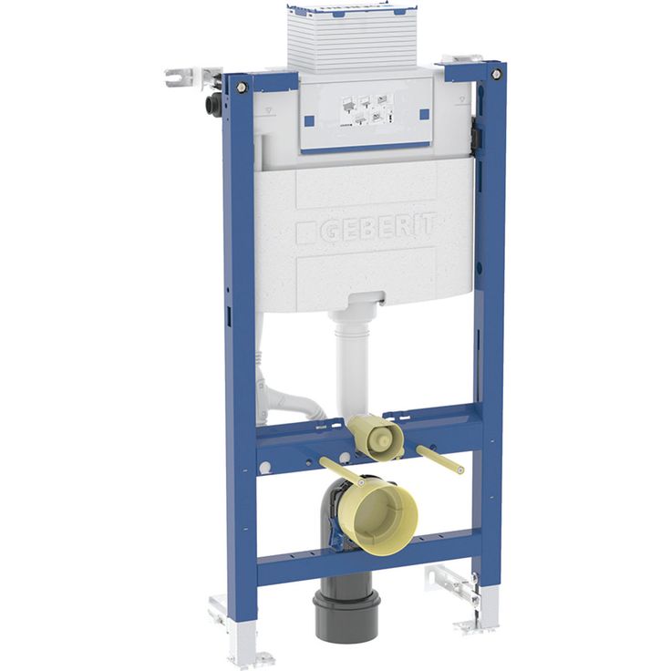WC:n seinäasennuselementti Geberit Duofix Omega, 98cm, piilohuuhtelusäiliö 12cm, PEX-liitin