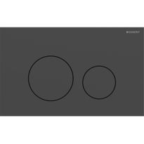 Huuhtelupainike Geberit Sigma40, pyöreä, 2-H, mattamusta/easy-to-clean