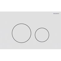 Huuhtelupainike Geberit Sigma40, pyöreä, 2-H, valkoinen matta/easy-to-clean