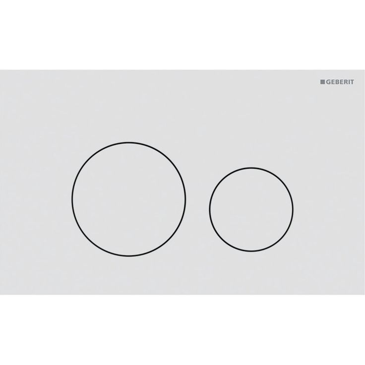 Huuhtelupainike Geberit Sigma40, pyöreä, 2-H, valkoinen matta / easy-to-clean