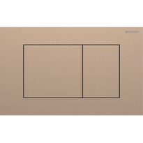 Huuhtelupainike Geberit Sigma40, kulmikas, 2-H, punakulta/harjattu, easy-to-clean