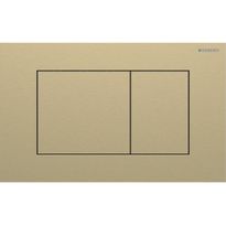 Huuhtelupainike Geberit Sigma40, kulmikas, 2-H, messinki/harjattu, easy-to-clean