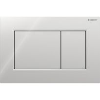 Huuhtelupainike Geberit Sigma01, kulmikas, 2-H, kromi/kiiltävä, Verkkokaupan poistotuote