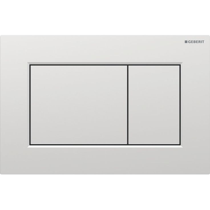 Huuhtelupainike Geberit Sigma01, kulmikas, 2-H, kromi / matta, easy-to-clean