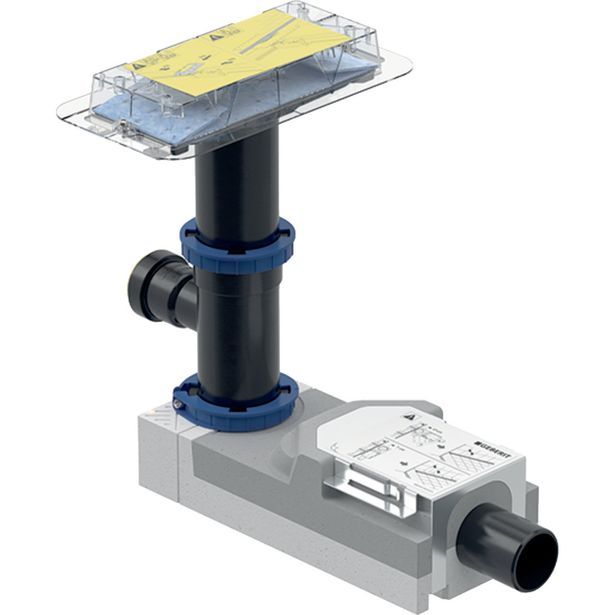 Asennussarja suihkukouruille Geberit CleanLine 50mm, sivuliitännällä 40mm