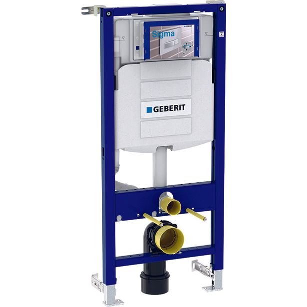 WC:n seinäasennuselementti Geberit Duofix Sigma, 112cm, piilohuuhtelusäiliö 12cm, PEX-liitin