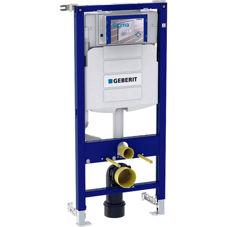WC:n seinäasennuselementti Geberit Duofix Sigma, 112cm, piilohuuhtelusäiliö 12cm, PEX-liitin, Verkkokaupan poistotuote
