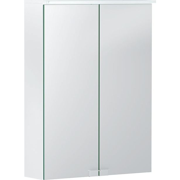 Peilikaappi LED-valolla Geberit Option Basic, 50cm, pistorasia, valkoinen