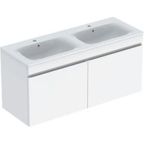 Allaskaappi kaksoisaltaalla Geberit Renova Plan, 622x1300mm, valkoinen