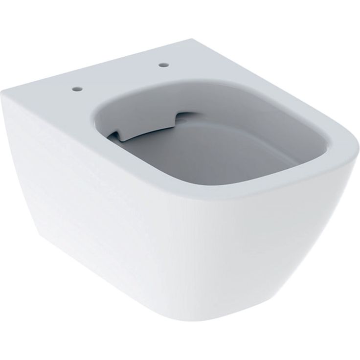 Seinä WC-istuin Geberit Smyle Square, ilman kantta, valkoinen