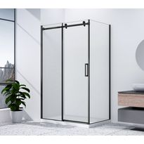 Suihkunurkka Interia Dragon Rectangular GD46, kulmikas, kirkas lasi, oikea/vasen, musta, eri kokoja