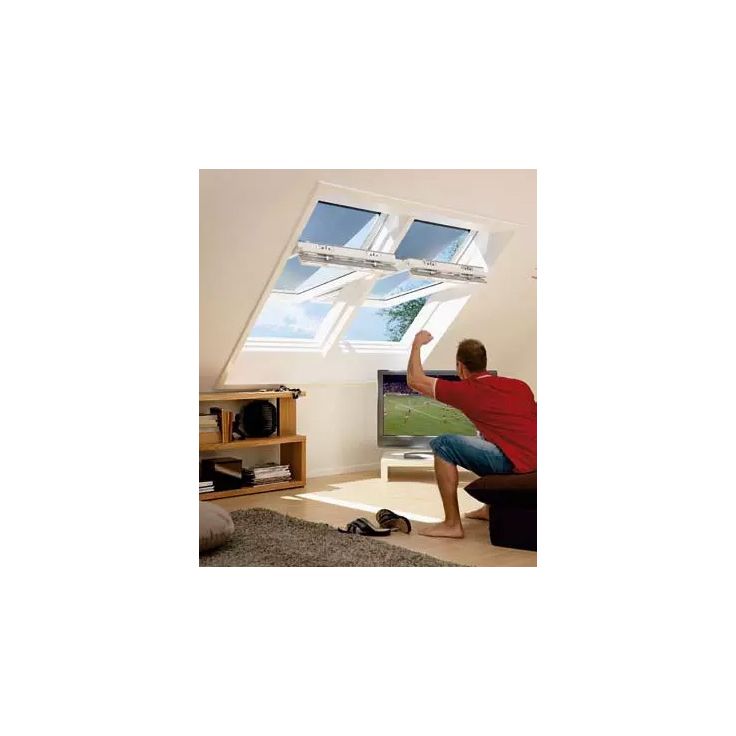 Kattoikkuna Velux TripleProtect käsikäyttöinen lapeikkuna 94 cm x 140 cm